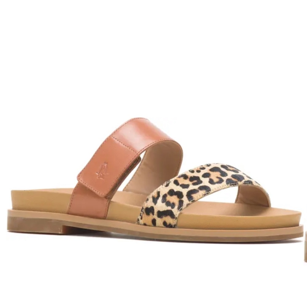NWT Hush Puppies Lilly 2 Genuine Calf Hair Slide Sandal Size 8
